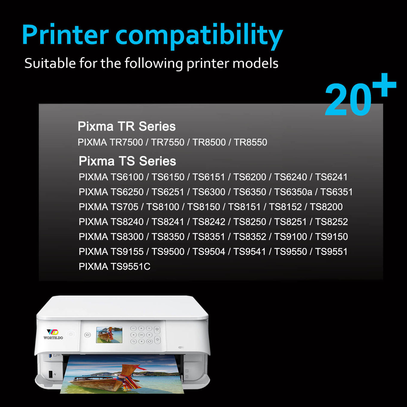 Remanufactured 280XL Premium Ink for Canon (5 Pack)