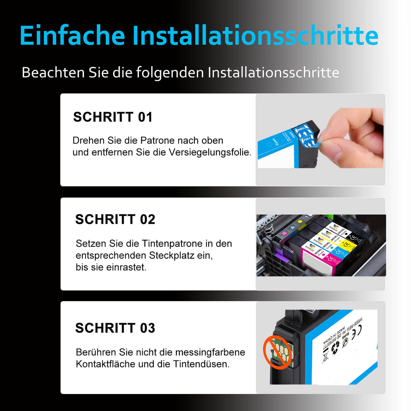 Tintenpatrone ersetzt Epson 603XL (10 Pack)