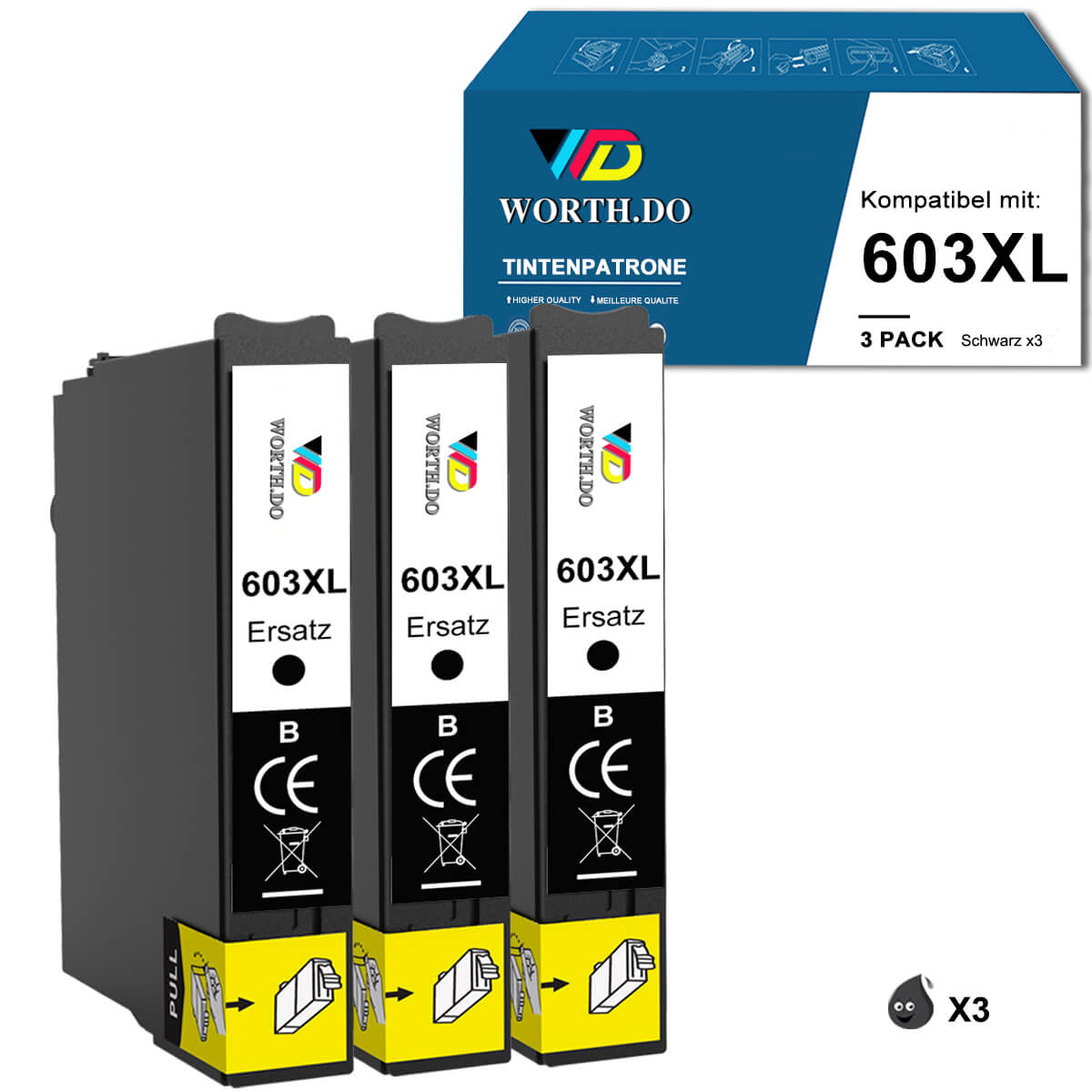 Tintenpatrone ersetzt Epson 603XL (10 Pack)