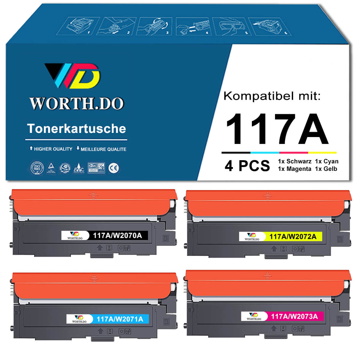 HP 117A Toner (5 PACK)