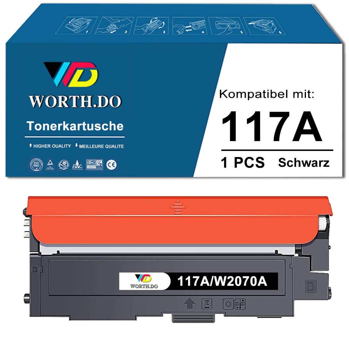 HP 117A Schwarz Toner (1 PACK)