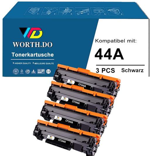 Toner schwarz kompatibel zu HP CF244A/ 44A (4 PACK)