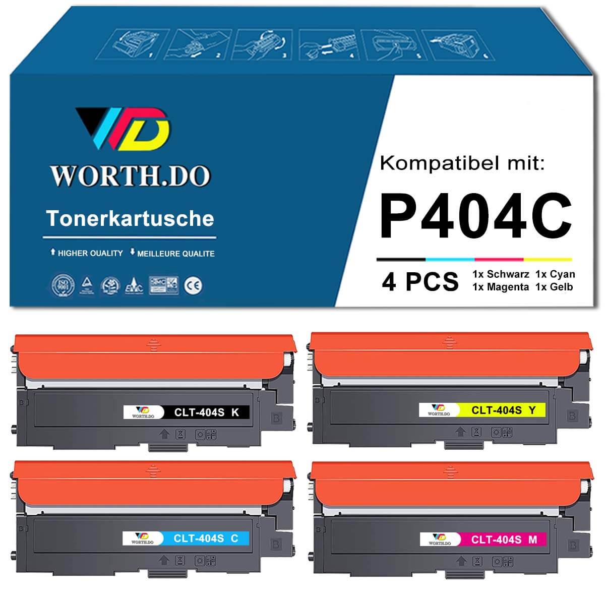 Samsung CLT-K404S Schwarz Tonerkartusche  (1 PACK)