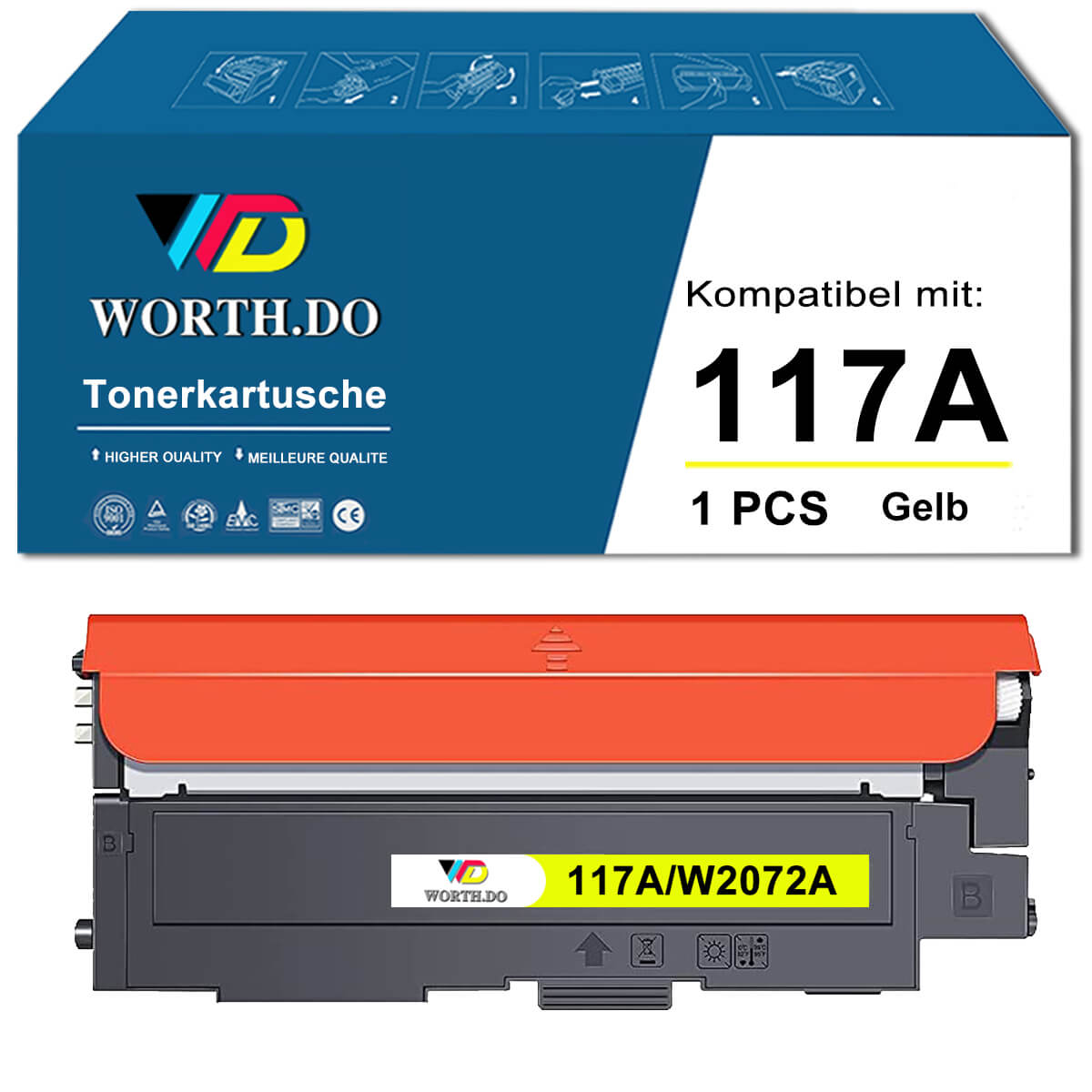 HP 117A Gelb Toner (1 PACK)