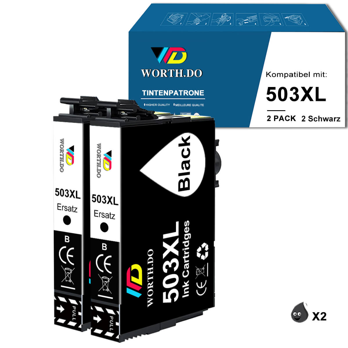 Kompatible Epson 503XL Tintenpatrone (3 Farbe)