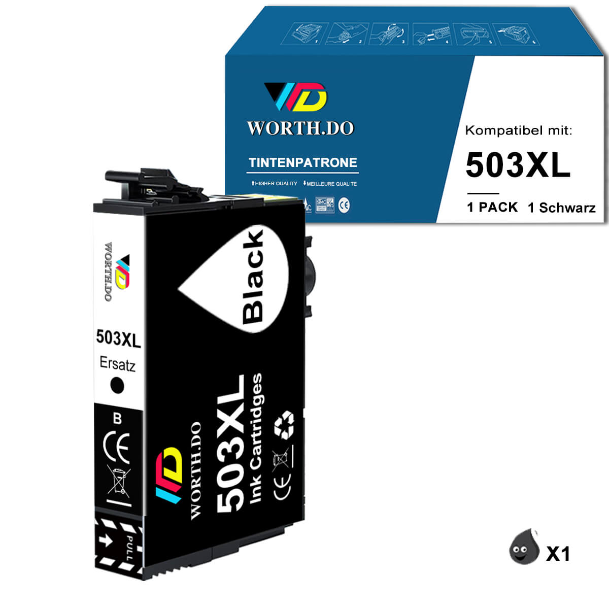 Kompatible Epson 503XL Tintenpatrone (3 Farbe)